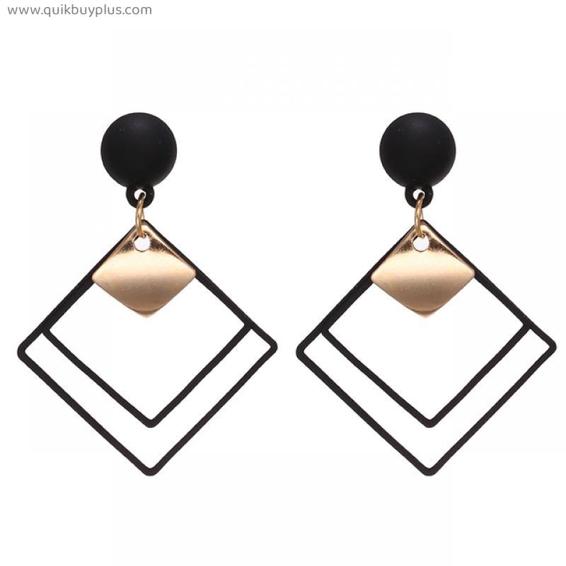 Long Statement Geometric Triangle Tassel Dangle Drop Earrings For Women Earrings Fashion Jewelry