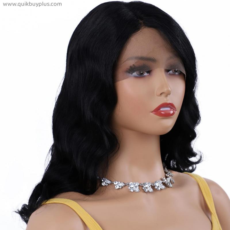 Long Wavy Human Hair Wigs - Body Wave Lace Front Wig Pre Plucked 100% Unprocessed Brazilian Human Hair Glueless Natural Hairline Wig