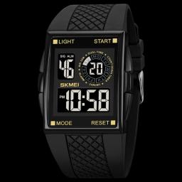 Luxury 2Time Digital Watch Fashion Brand SKMEI Men's Watches Outdoor Stopwatch Led Light Electronic Clock Life Waterproof Reloj
