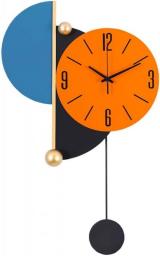 MLSJM Large Wall Clock Metal Decorative, Modern Non-TickingWall Clock, Creative Geometric Decor Wall Clock, For Office Kitchen Bedroom Non-TickingWall Watch Clocks For Home Indoor