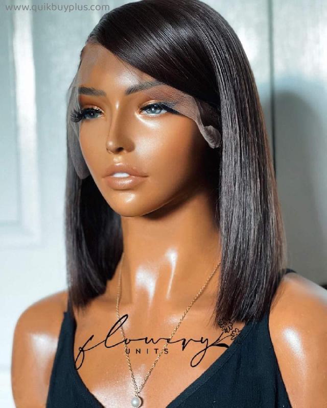 MMED Wig Short Bob Wigs Straight T Part/13x4/13x6 Lace Front Human Hair Wigs for Women 10-16Inch Straight Short Lace Human Hair,T Part Lace Wig,16inches