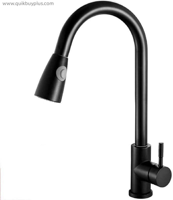 MWKLW Stainless Steel Telescopic Faucet Water Tap Kitchen Sinks Hot Cold Rotatable Bathroom Faucet Pull Type Extender Water Tap|Basin Faucets