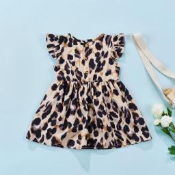 Ma&Baby 0-18M Newborn Infant Baby Girls Leopard Dress Summer Ruffles Sleeveless Dresses For Girls Clothing Costumes D35