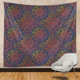Mandala Tapestry Hippie Macrame Tapestry Wall Hanging Boho Decor  Witchcraft Tapestry