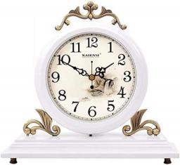 Mantel Clock, Wooden Mantle Clock For Living Room Décor, Old-Fashioned Retro Mantel Clock, Battery Operated Desk Clock For Living Room Decor Office Shelf Decoration