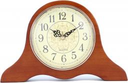Mantel Clock, Wooden Mantle Clock For Living Room Décor Silent, Decorative, Solid Wood, Battery Operated Mantle Clock For Fireplace Mantel, Office, Desk, Shelf & Home Décor Gift