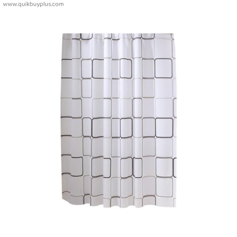 Marble Moire Shower Curtain Waterproof White Plastic Bath Curtains Liner Transparent Bathroom Mildew PEVA Home Luxury with Hooks