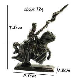 Medieval Terran Knights Legion Toy Model Desk Ornament Table Game Decoration Copper War Horse Spear Soldier Figurines Miniatures