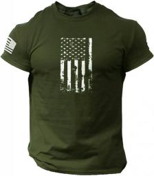 Men's Funny T-shirt Crew Neck Short Sleeve Mens Shirts USA Flag T-shirts Vintage Shirts Workout Comfort Tops