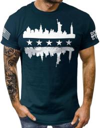 Men's T-shirts Casual Crew Neck Short Sleeve Mens Shirts USA Flag T-shirts Vintage Shirts Hipster Comfort Tops