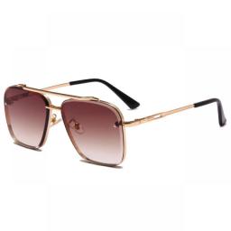 Men Driving Glasses Goggle Summer Style Gradient Brown Sunglasses