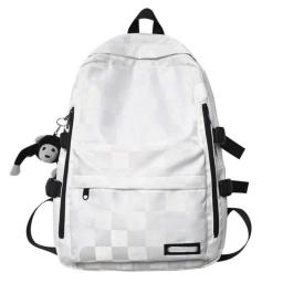 Men Women Travel Plaid Student Backpack Male Ladies Book Bag Female College Backpack Boy Girl Lattice School Bags