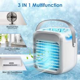 Mini Air Conditioner Fan Desktop Evaporative Air Cooler 3 Speed Portable Air Conditioner Fan Household Air Cooler