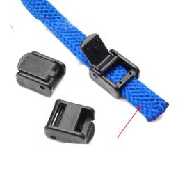 Mini Cam Buckle Toggle Clip Webbing Clamp Clasp Belt Dog Collar Outdoor Backpack Strap DIY Accessories Plastic Black 100pcs