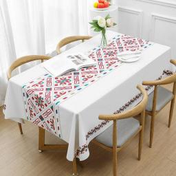 Modern Cartoon Printing Rectangular Tablecloths for Table Party Decoration Waterproof Anti-stain Dining Coffee Tablecloths Cover