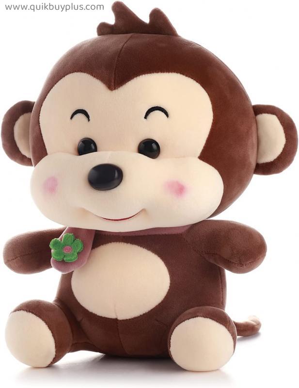Monkey Plush Toy, 35 cm Large Stuffed Toy Throw Plush Doll Soft Fluffy Friend Hugging Pillow