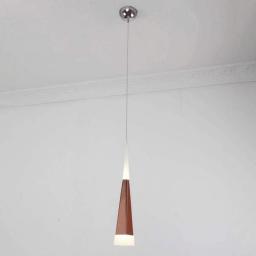 Mozeny Modern Cone Suspension Light LED 3W Simplicity Hanging Lamp Creativity Brown Droplight Brown Long Tube Ceiling Downlight Fitting Ceiling Fixtures