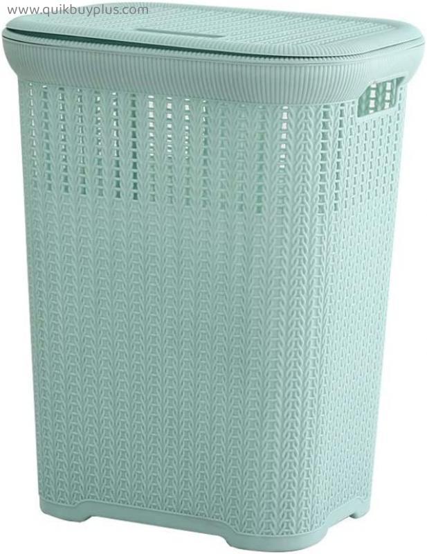 NXYJD Extra Large Hamper Plastic Laundry Basket Laundry Bucket Dirty Clothes Tweezers Rattan Household Bathroom Dirty Clothes Storage