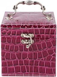 NaNa WYEMG Jewelry Box - Girls Jewelry Box Flower Carving Organizer Storage Case with Drawer White and Pink