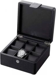 NaNa WYEMG Jewelry Box - Watch Box Wooden Bracelet Collection Finishing Storage Box Simple Watch Box (Color : Black)