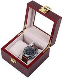 NaNa WYEMG Watch Box - Wooden Watch Display Box Packaging Box Glass Sunroof Watch Storage Box