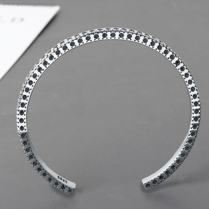 New Arrival Retro High Quality Distressed Round Opening Ethnic Style Women Bracelet Exquisite Jewelry Gift Party