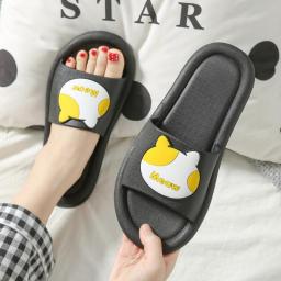 New Arrival Women's And Men's Slippers For 2021Summer Cartoon Cat Modelling Bathroom Non-Skid Couples Sandals Boy And Girl Shoes