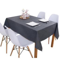 New Linen solid color Sagging table cloth tablecloths coffee mats Waterproof tablecloth oil-proof No need wash tablecloth