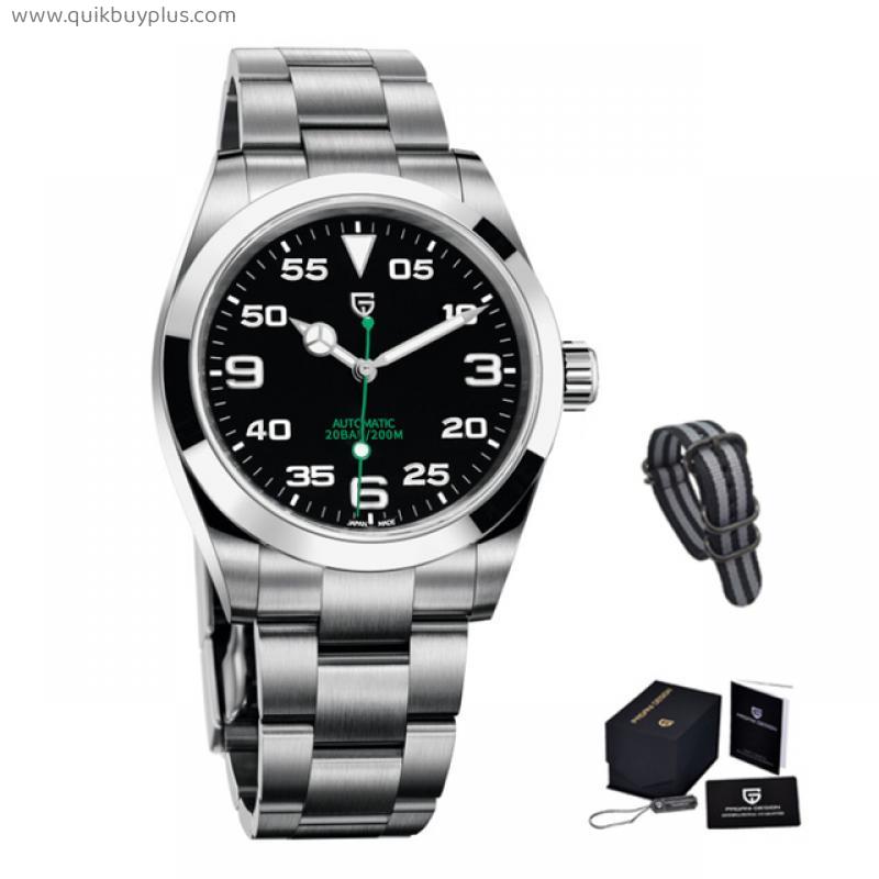 New PAGANI DESIGN 40MM Men Mechanical Wristwatches Luxury Sapphire Glass AR Coated Automatic Watches 20bar Waterproof Watch Men