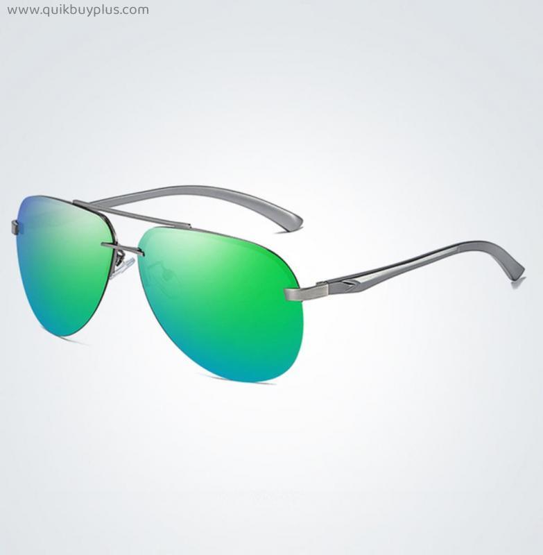 New Polarized Men Sunglasses Classic Driving Sun Glasses Metal Frame Mirror Lens Sunglasses Men/Women