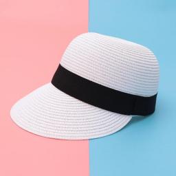 New straw hat female outdoor student casual sun hat sunscreen summer baseball cap cute peaked cap female