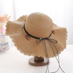 New summer floppy wide brim sun hat  Women Straw hat Cap Outdoor holiday Lady beach Casual floral Panama hat