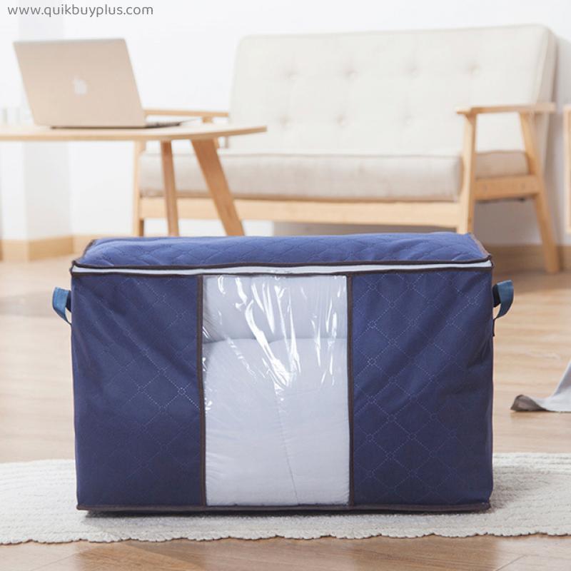 Non-Woven Home Large Foldable Clothing Storage Bag Quilt Clothes Wardrobe Closet Organizer Bag Sock Toy Sundries Organizer Bags