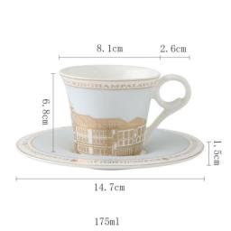 Nordic Creative Ceramic Coffee Mug Milk Cup  Tea Cup With Saucer Travel Coffee Mug Set Creative Bone China Coffee Mugs