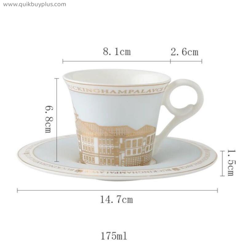 Nordic Creative Ceramic Coffee Mug Milk Cup  Tea Cup With Saucer Travel Coffee Mug Set Creative Bone China Coffee Mugs