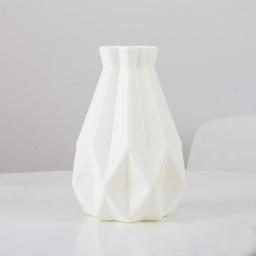 Nordic Plastic Vase Unbreakable Anti-Ceramic Flower Vases European Imitation Rattan Pot Simplicity Basket Arrangement Home Decor