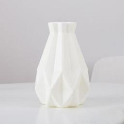 Nordic Plastic Vase Unbreakable Anti-Ceramic Flower Vases European Imitation Rattan Pot Simplicity Basket Arrangement Home Decor