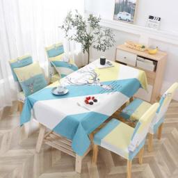 Nordic Style Household Waterproof Tablecloth Printing CoverRectangular Tablecloths Dining Tables for Wedding Party Decoration