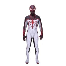Novelty Ps5 Spiderman Costume Kids Superhero Cosplay Bodysuit Christmas Show Jumpsuit Breathable Lycra Spandex Zentai Masks Splittable Clothing
