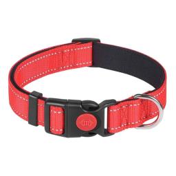 Nylon Dog Collar Quick Release Clip Buckle Solid Color Pet Collar Suitable for Small Medium Dog Reflective Dogs Collar