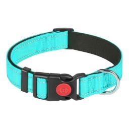 Nylon Dog Collar Quick Release Clip Buckle Solid Color Pet Collar Suitable For Small Medium Dog Reflective Dogs Collar