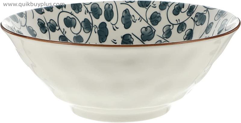 OSALADI Ceramic Noodles Bowl Soup Bowl Ramen Rice Bowl Mixing Bowls Ramen Bowl Tableware for Family Home Kitchen Restaurant (Assorted Color)