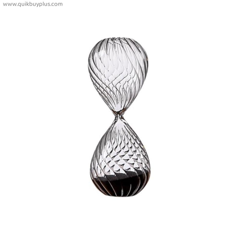Ornament decoration ripple sand glass timer colour sand swirl hourglass for restaurant