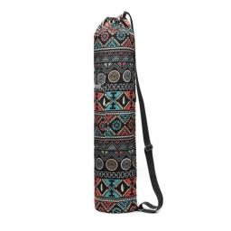 Outdoor Exercise Accessories Floral Printed Yoga Mat Bag with Adjustable Strap