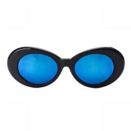 Oval Sunglasses Men Vintage Sun Glasses White Black