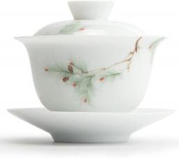 PAYNAN 125ml Pine Pattern Gaiwan Teacup Hand Painted Porcelain Cover Bowl Tea Set Tureen