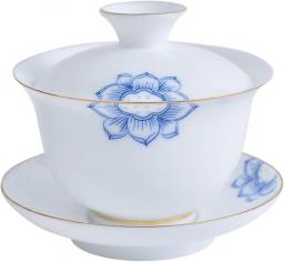 PAYNAN 170ml White Porcelain Gaiwan Tea Cup Bowl Jingdezhen Kung Fu Tea Set Tureen Tea Ceremony