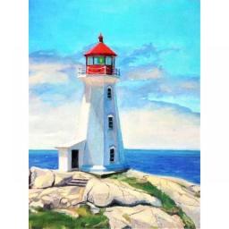 Paint By Numbers Tower Scenery Diy Oil Painting By Numbers On Canvas Number Painting Home Decor
