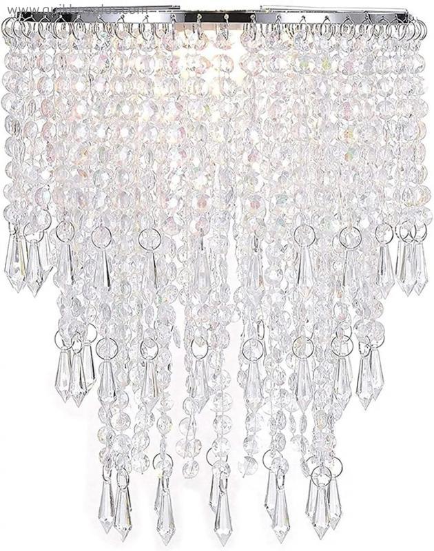 Pendant Ceiling Lighting Crystal Chandelier Ceiling Pendant Chandelier Shade Lighting Illuminate, Easy To Install Crystal Shade Shade for Bedroom, Living Room, Wedding, Hallway Chandelier