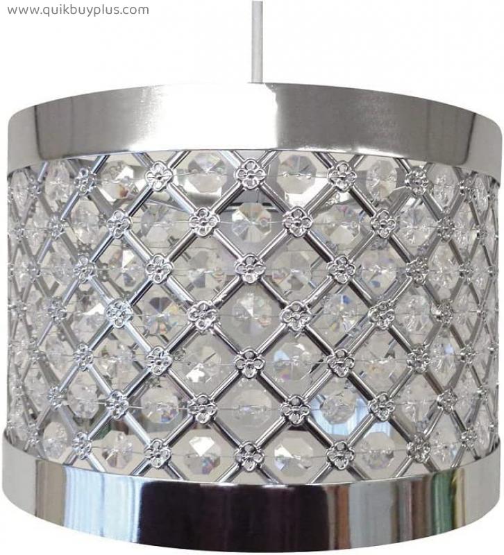 Pendant Ceiling Lighting Crystal Chandelier Shade Ceiling Chandelier Shade Accessories Chandelier Unique Cylindrical Shade Water Drop Decoration For Balcony, Kitchen, Hallway Chandelier